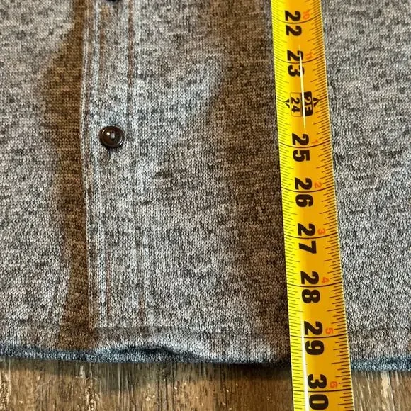 Levi's Fleece Long Sleeve Button Down Collar Shirt Jacket Grey Men’s Size Large - Picture 9 of 9